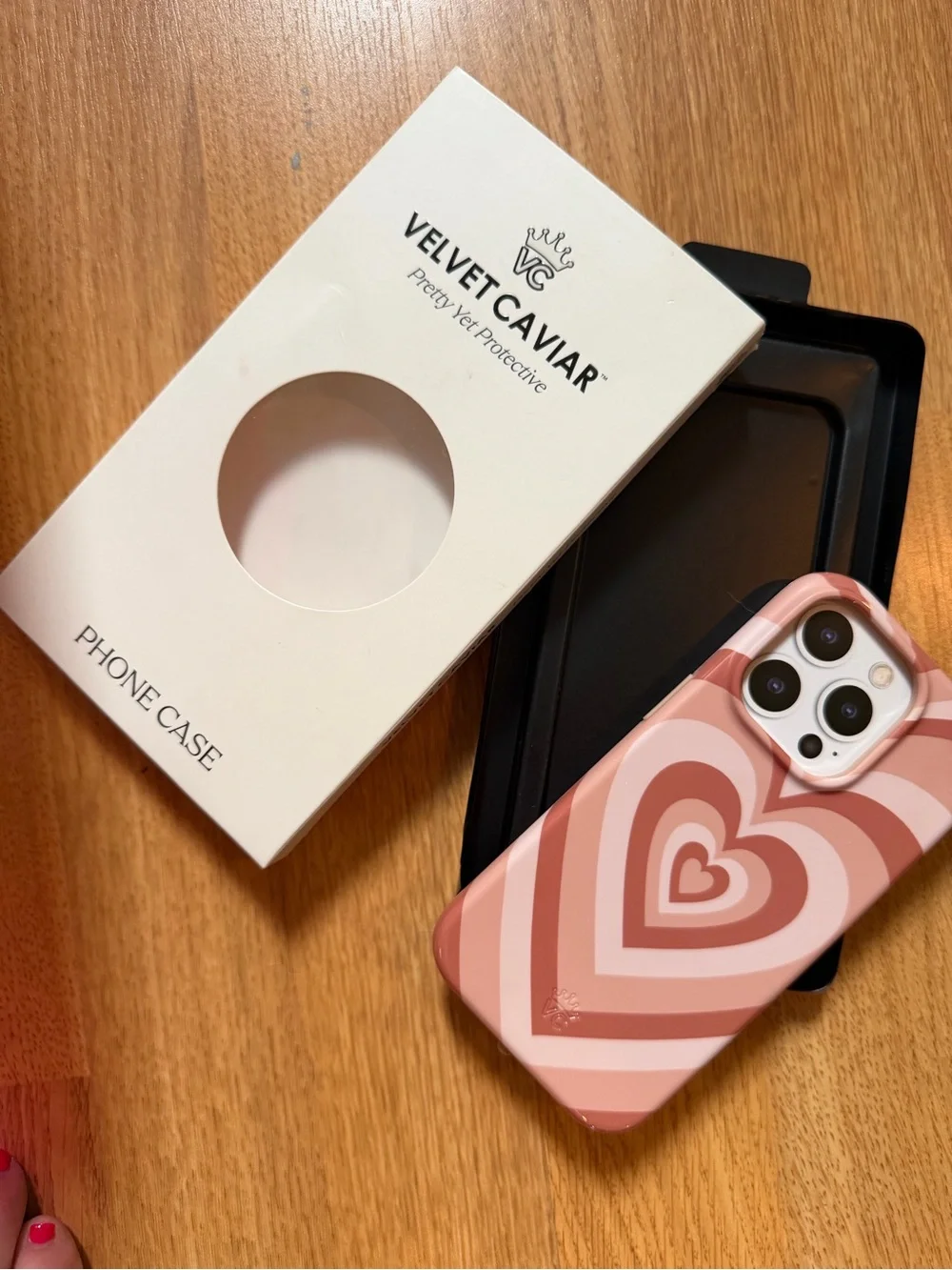 Velvet Caviar Pink Layered Heart iPhone Case New in Box